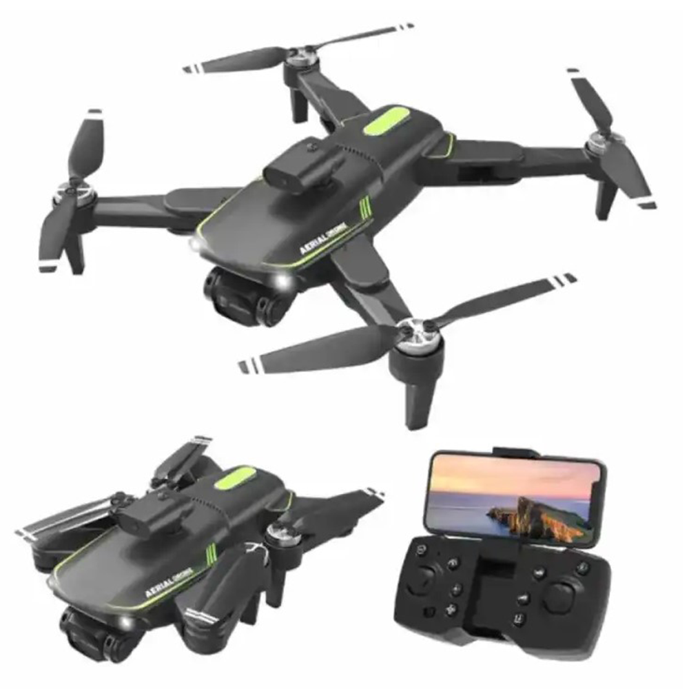  F166 Brushless Motor GPS 4K HD Dual Camera RC Foldable Drone - Black