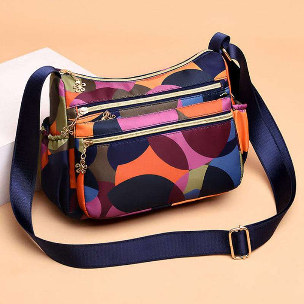 Nylon Shoulder Bag for Women - Multicolor - 678