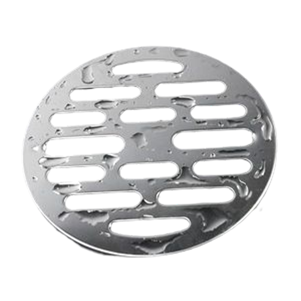 Stainless Steel Bathroom Floor Strainer Drain Cover 4.75 inch - Silver