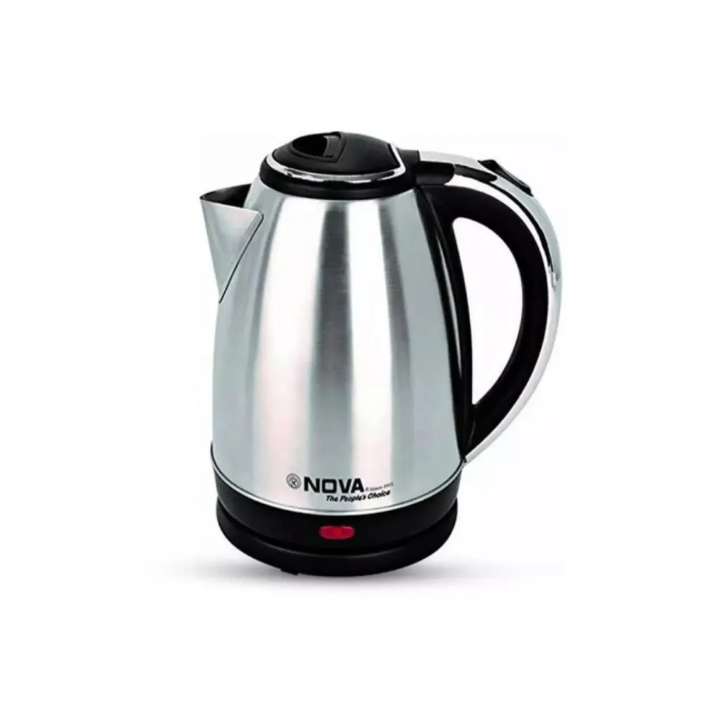 Nova Electric Kettle - 2 Liter - Silver and Black