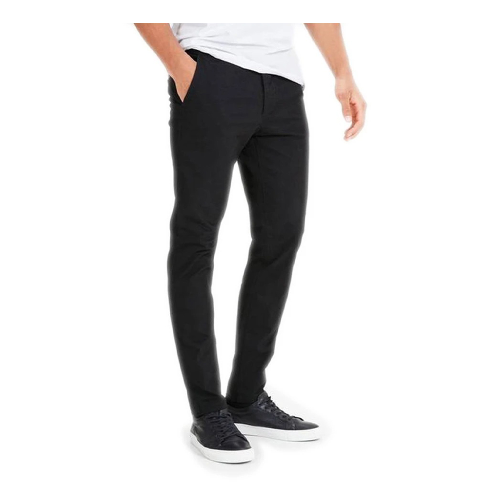 Cotton Chinos Gabardine Pant For Men - Deep Black - NZ-3120