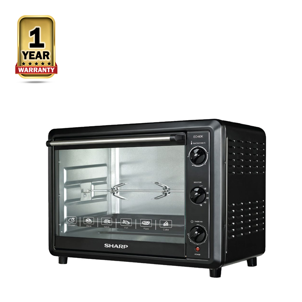 Sharp EO-60K Electric Oven - 60 Liter - Black