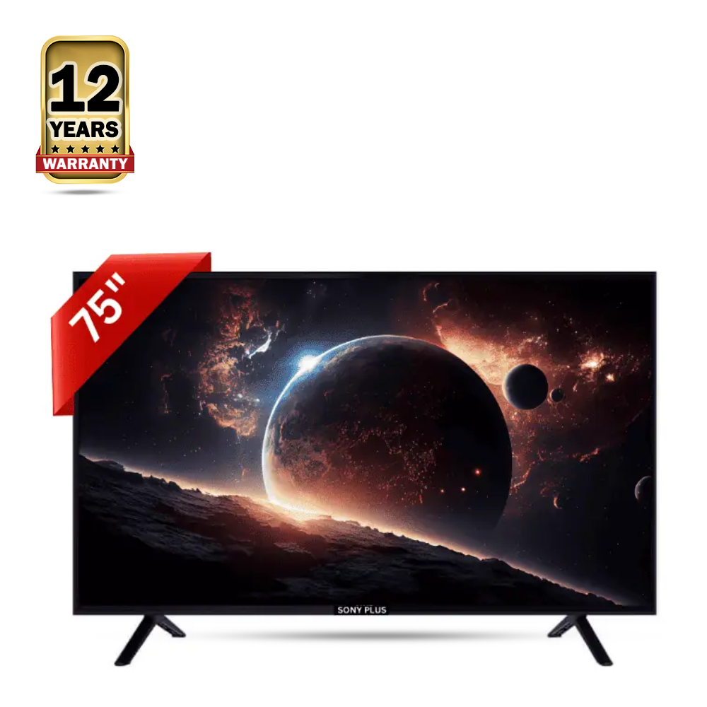 Sony Plus Smart Android Voice Control 4k LED TV - RAM 2 GB - ROM 16 GB - 75 Inch