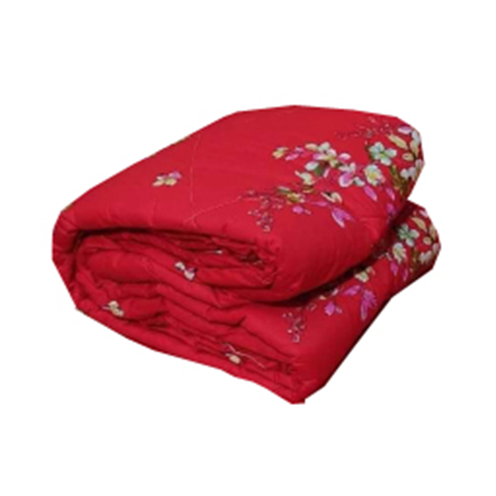 Twill Cotton King Size Comforter Red CT43