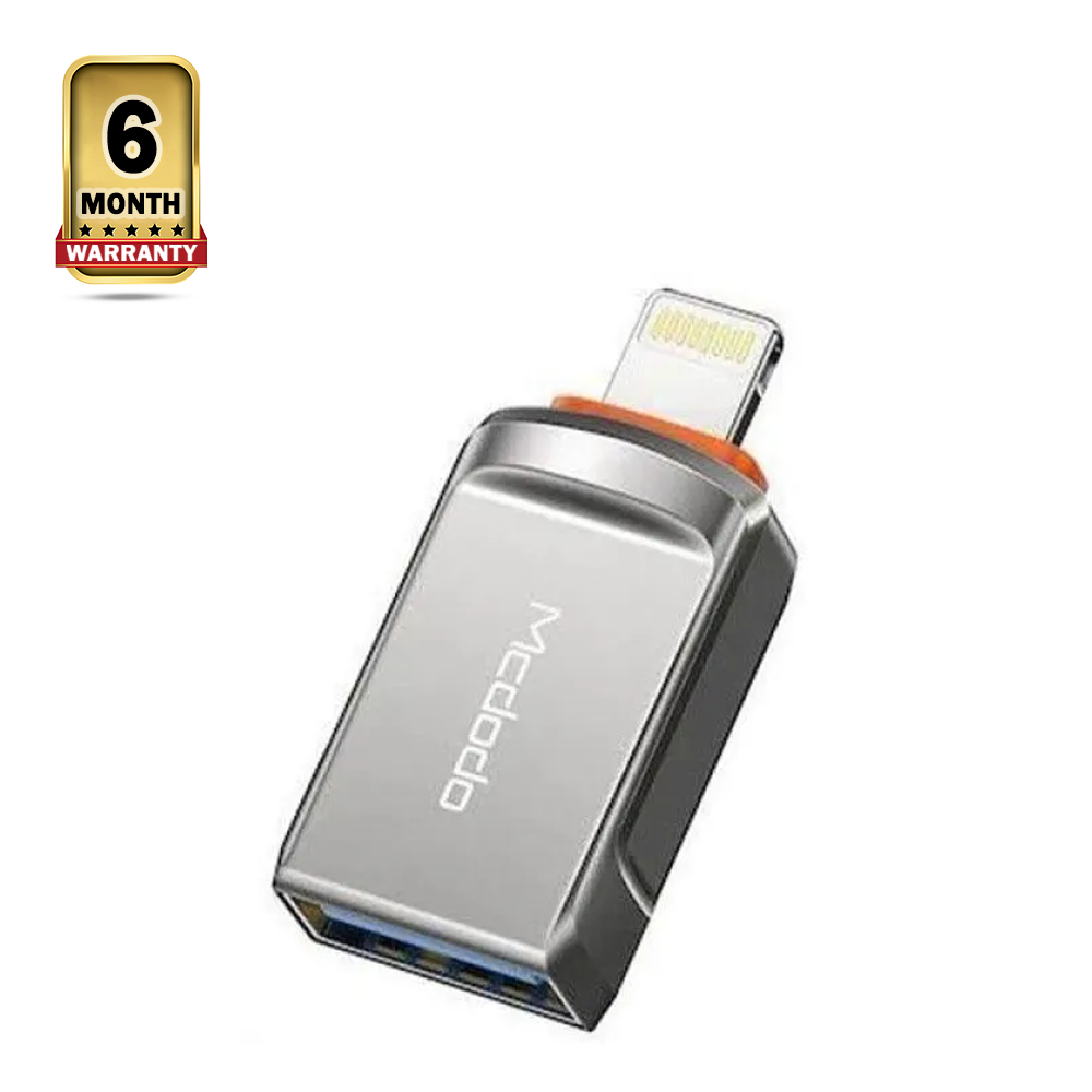 Mcdodo OT-860 OTG USB-A 3.0 to Lightning Adapter - Gray