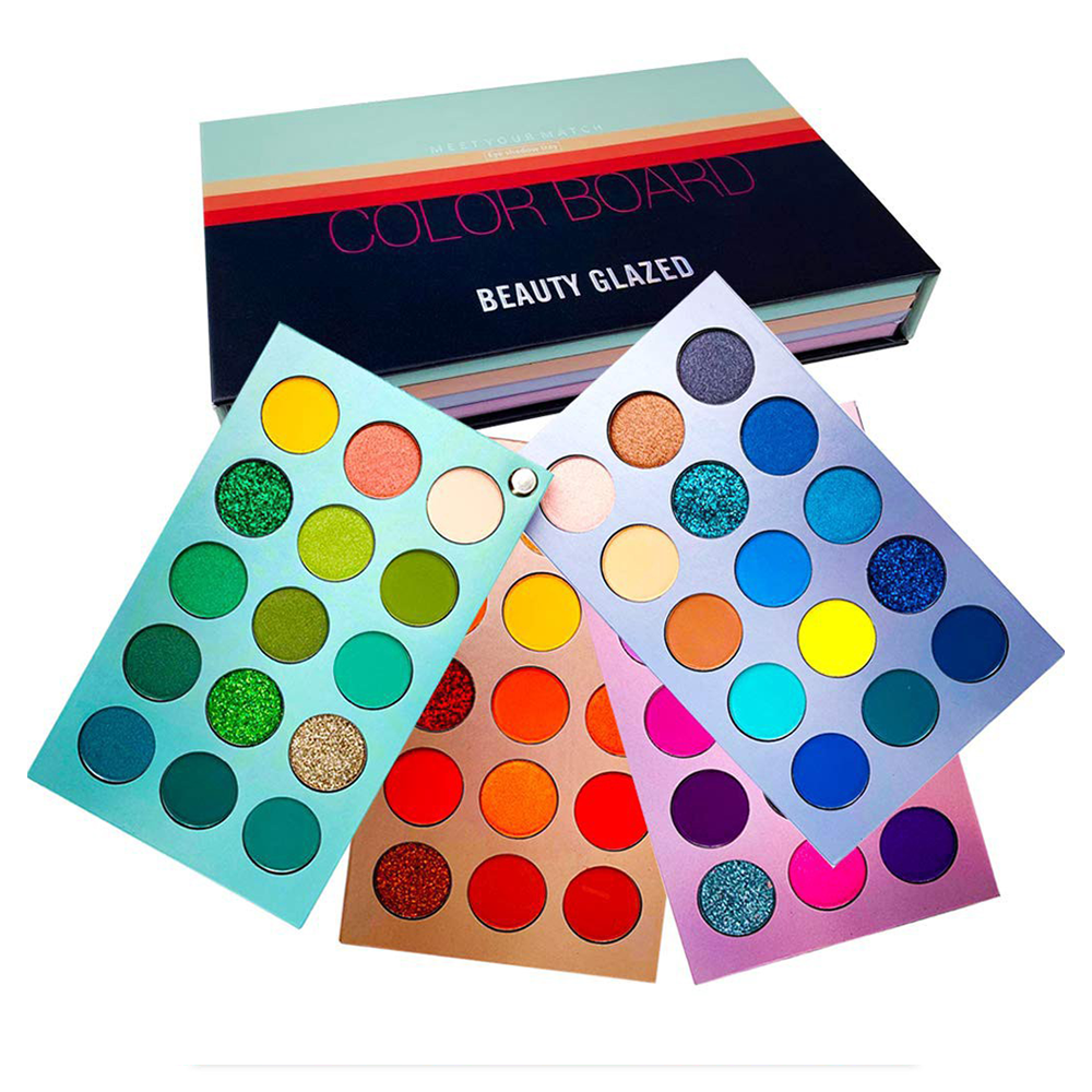 Beauty Glazed Color Board 4 in 1 Eye Shadow Palette - 60 Colors