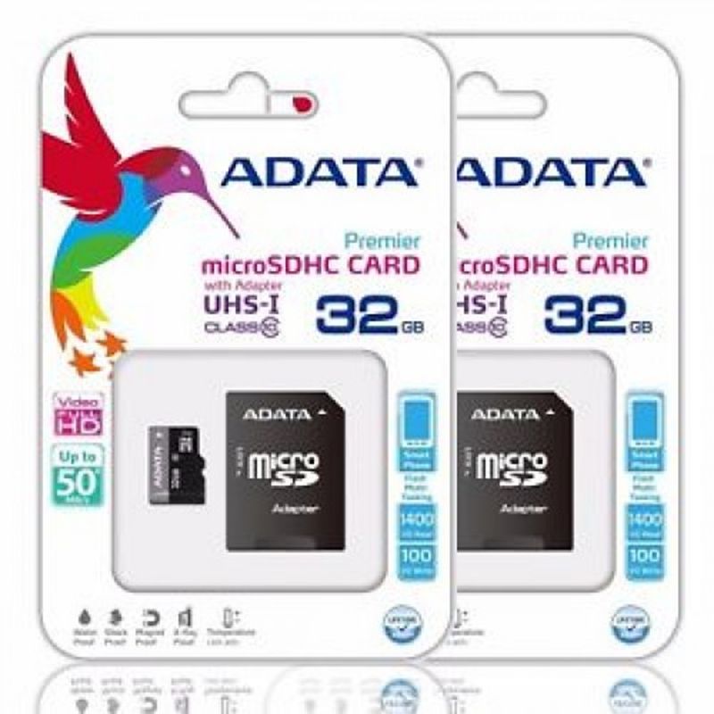 Adata 32GB Micro SD Class -10 (SDHC -UHS -I) Memory Card With Adapter