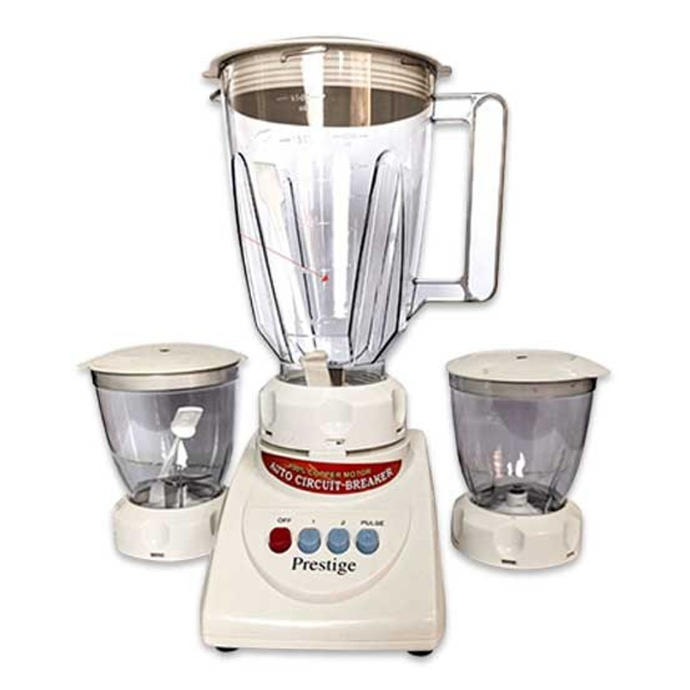 Prestige BL-601 Blender and Grinder - 350 W - White and Transparent