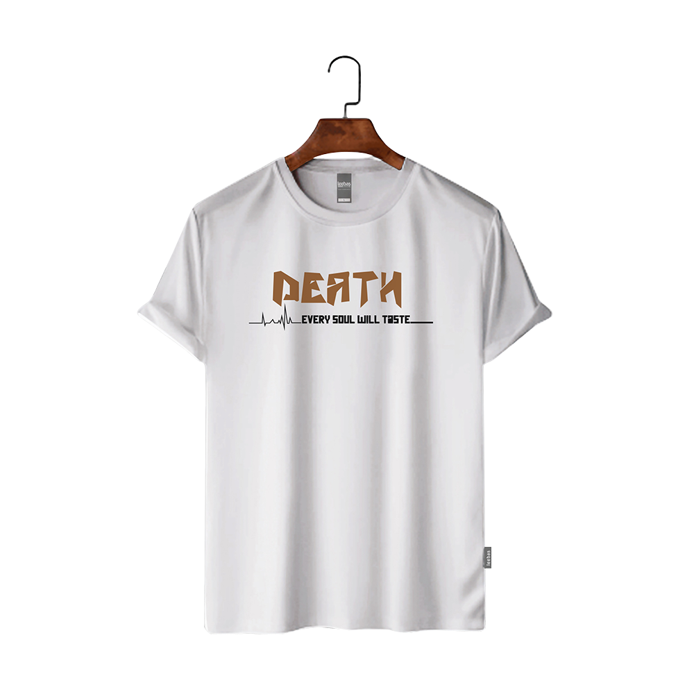 Maxan Cotton Half Sleeve T-Shirt For Men - Death1