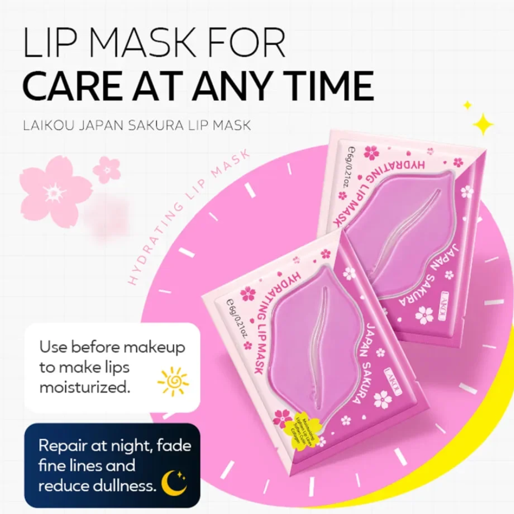 LAIKOU Japan Sakura Lip Mask Pad - 6gm - LB156