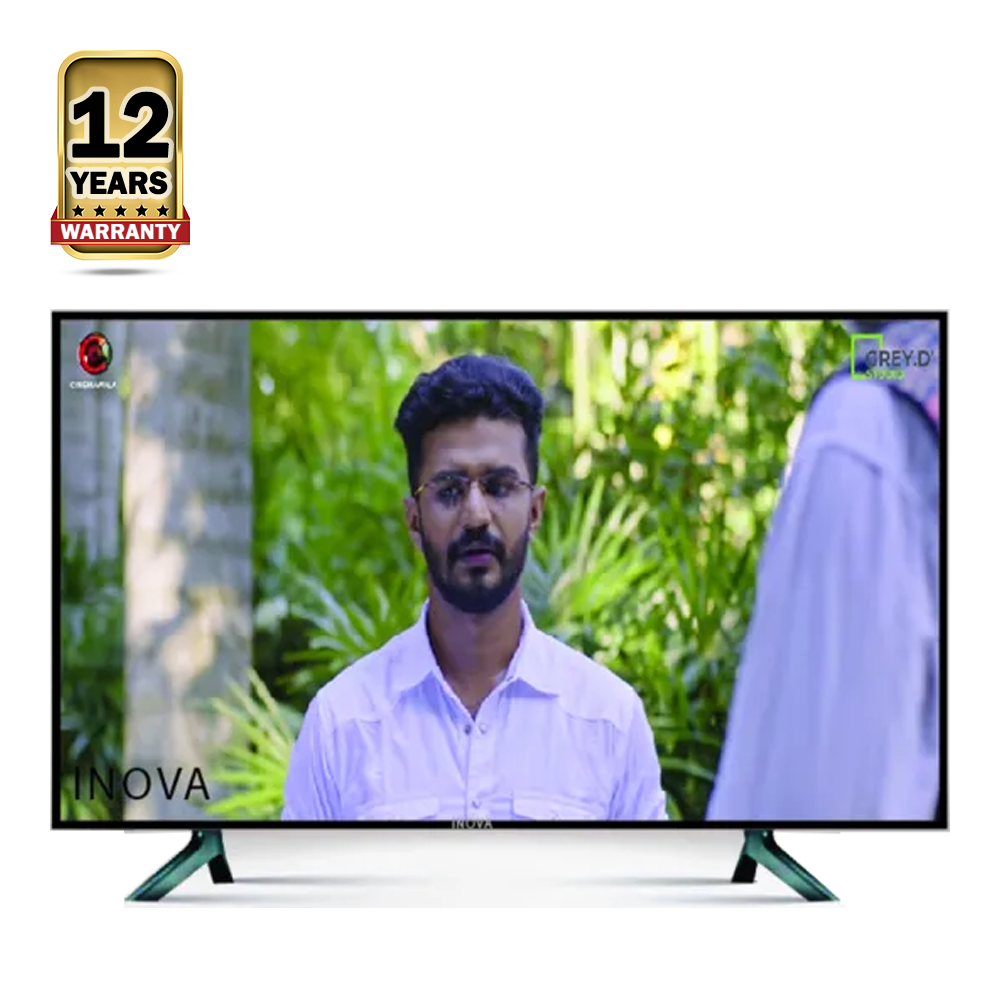 Inova HD Slim Body 4k Video Supported LED TV - 24 Inch - Black