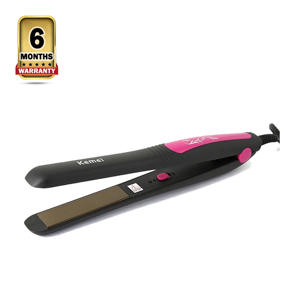 Kemei KM-328 Professional Hair Straightener - Black