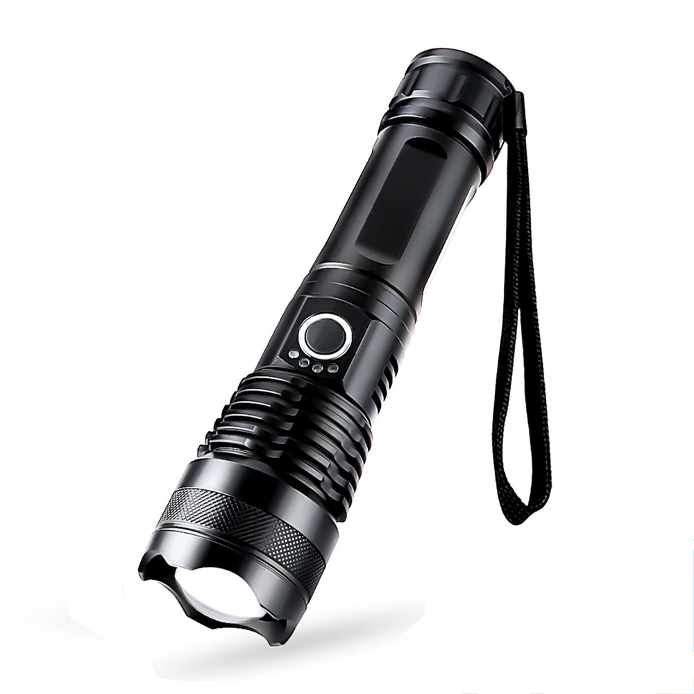 Zoom XHP50 Waterproof High Power USB Rechargeable Led Torch Light - Black - SH-11