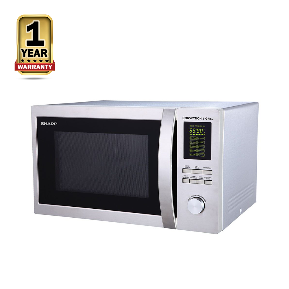 Sharp R-92A0-ST-V Microwave Grill Convection Oven - 32 Liters - Silver