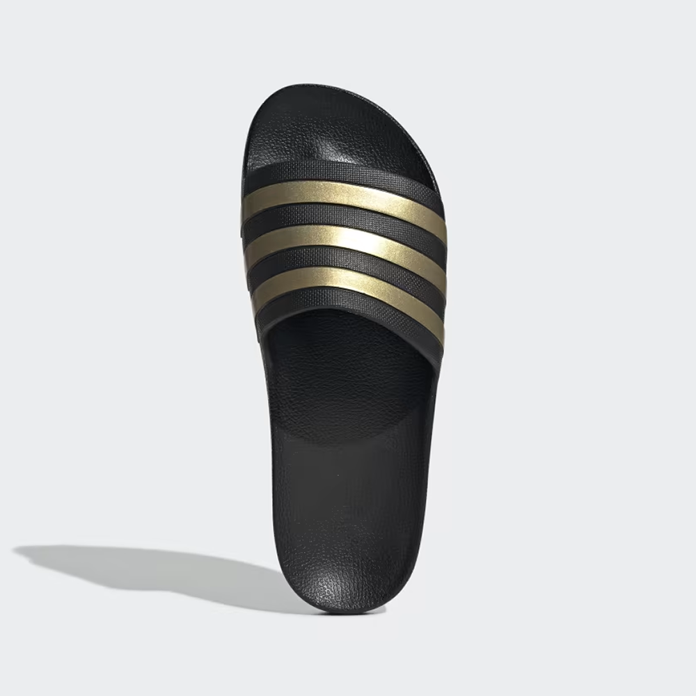 ADIDAS Textured Slip-on Slide for Men - Black and Gold - DNA-BGs