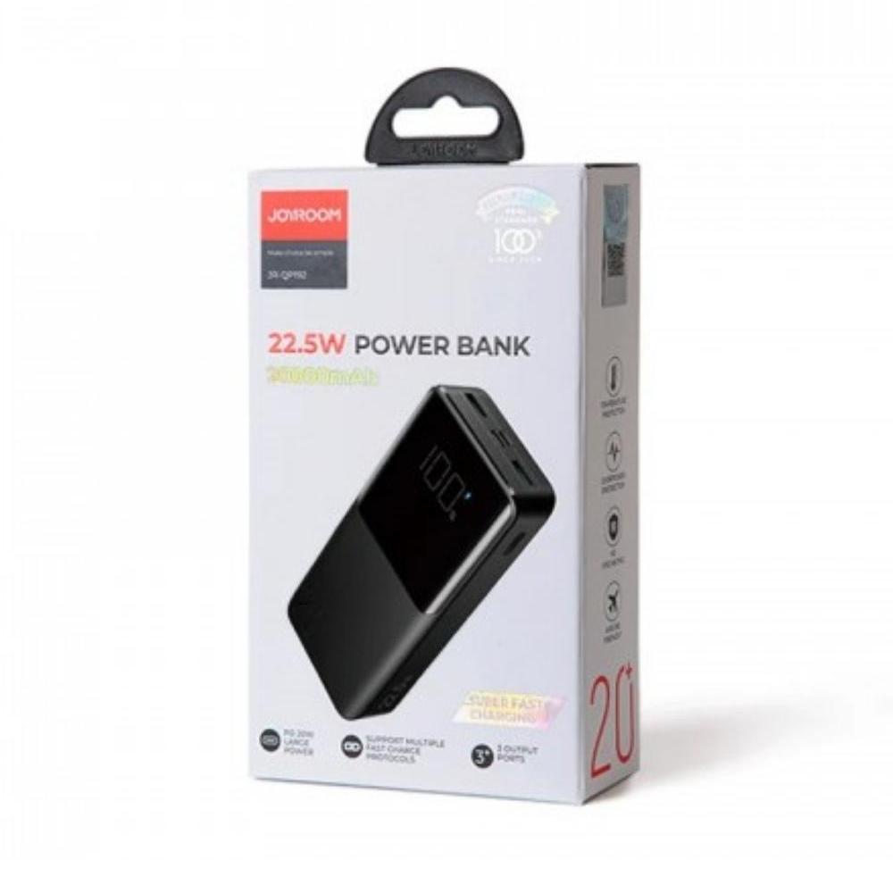 Joyroom JR -QP192 Super Fast 22.5W Power Bank 20000mAh - Black