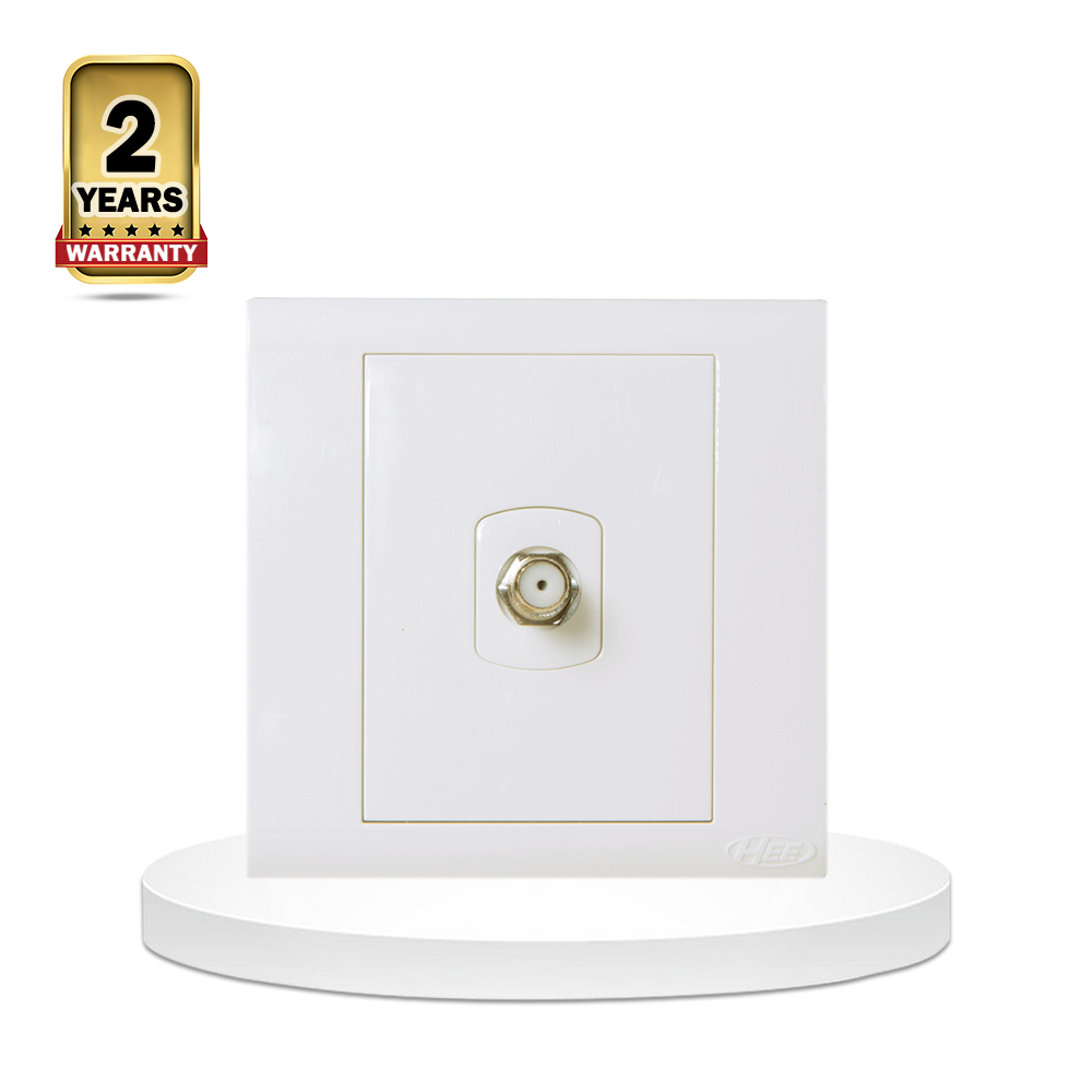 HEE Classic Single TV Socket - White