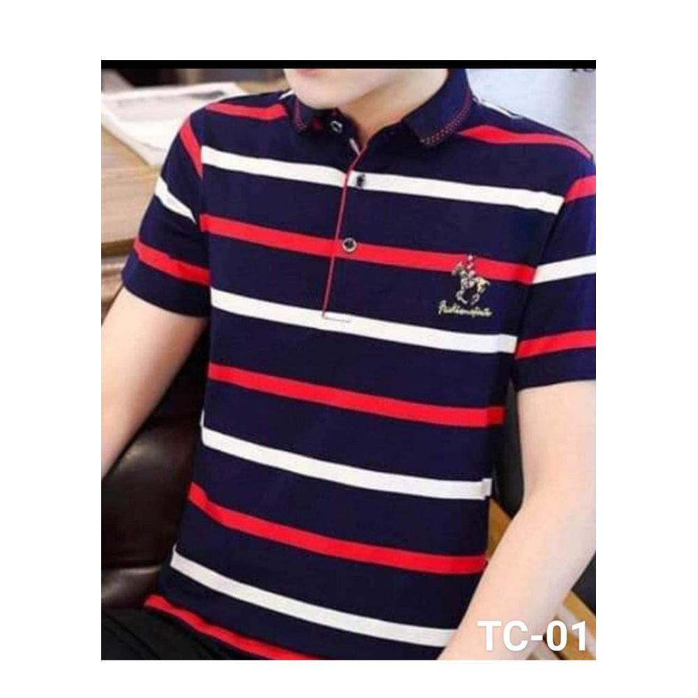 Cotton Polo Shirt for Men - Multicolor - TC-01