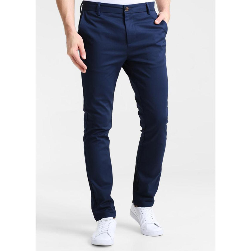 Twill Cotton Pant For Men - Blue - 07