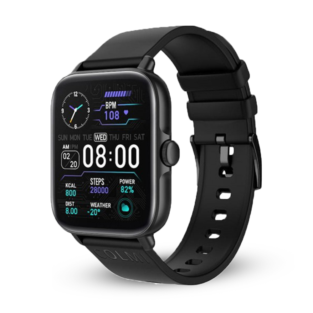 COLMI P28 Plus Smart Watch with Calling Feature - Black