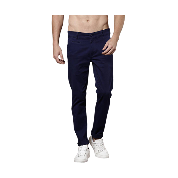 Gabardine Pant For Men - Navy Blue