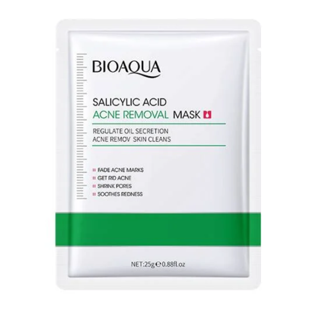 Bioaqua Salicylic Acid Acne Removal Sheet Mask - 25gm