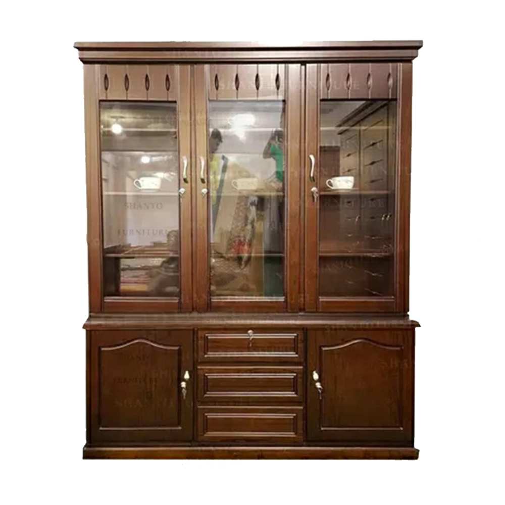 Twin Mart Malaysian Process Wood Wall Cabinet - 5'*6' Feet