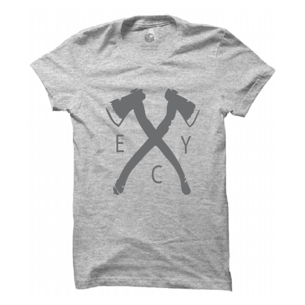 Cotton Half Sleeve T-Shirt for Men - Ash - 245-Y