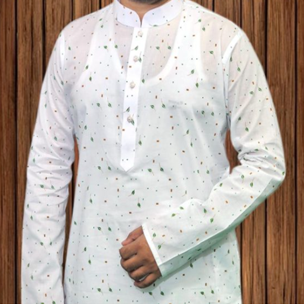 Cotton Panjabi For Men - Multicolor - 410