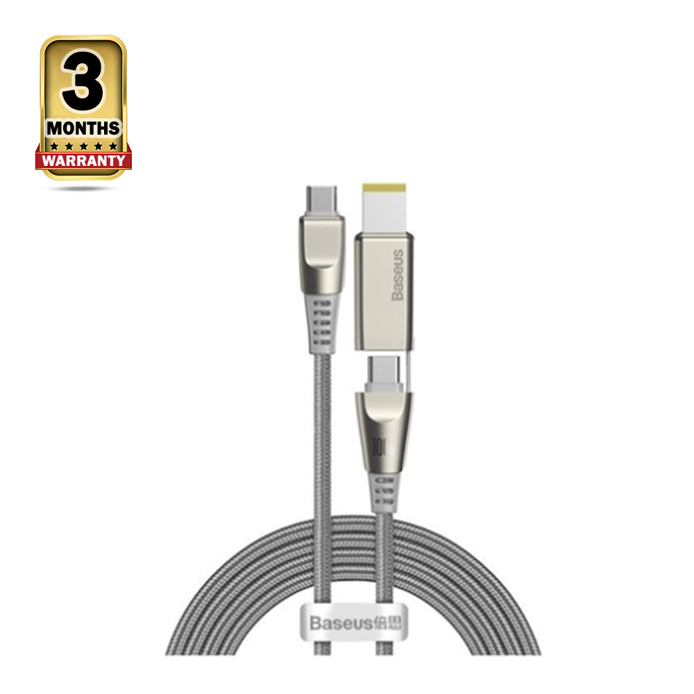 Baseus CA1T2-B0G Flash Series One for Two Fast Charging Data Cable - Grey