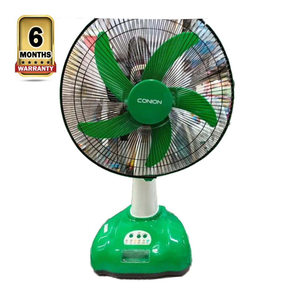 Conion Rechargeable Table Fan - 16 Inch - Green