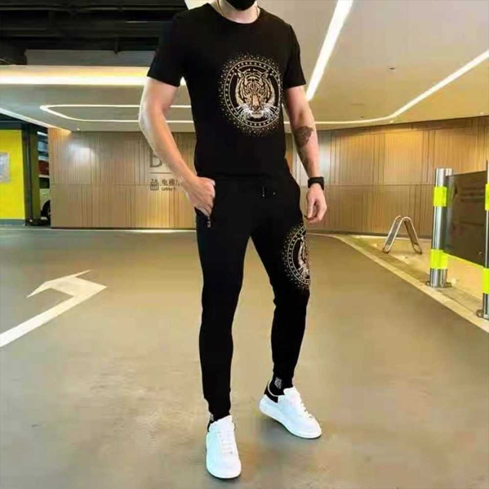 PP Jersey T-Shirt with Trouser Full Track Suit For Men -  TF-131