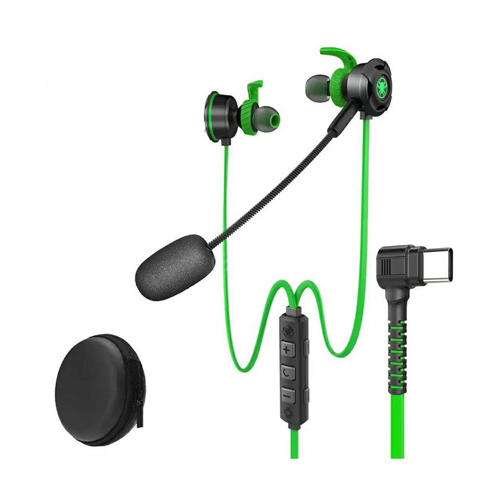 Plextone G30 (Type -C) Gaming Earphone - Green