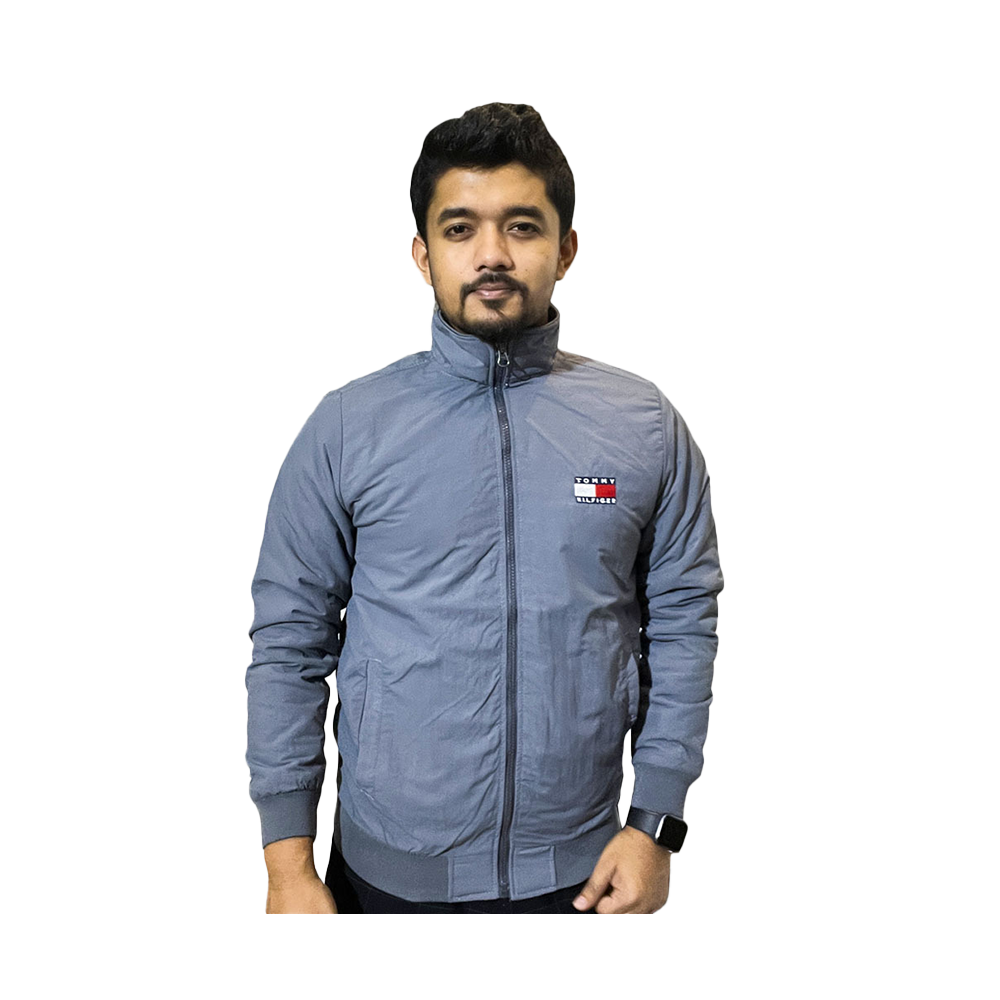 High Neck Winter Jacket for Men 634 - Grey