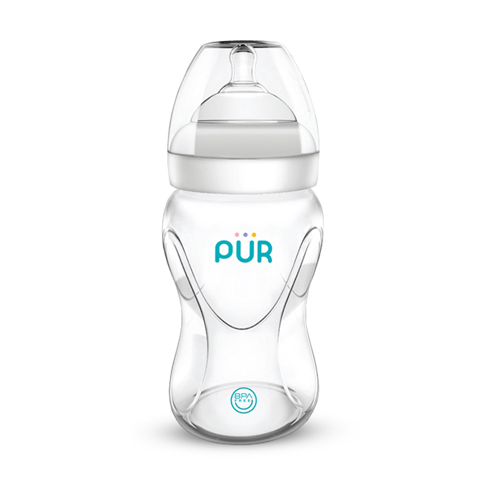 pur-plastic-advanced-plus-wide-neck-feeding-bottle-250ml-white-9812