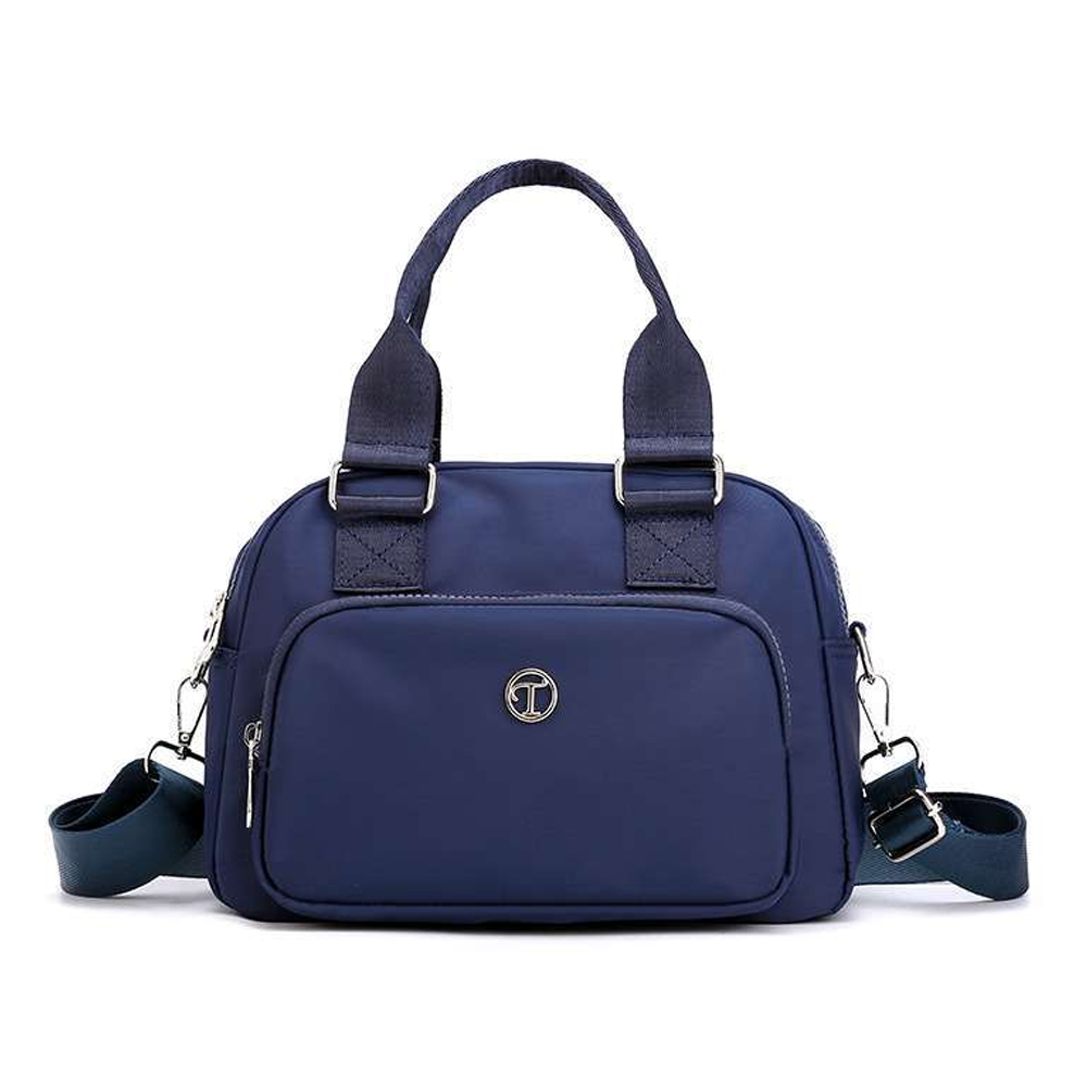 Nylon Shoulder Bag for Women - Blue - 664