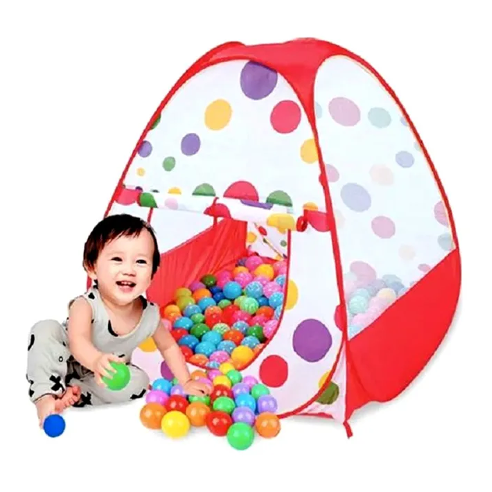 Tent Play House Toy With 50 Balls For Kids - Multicolor