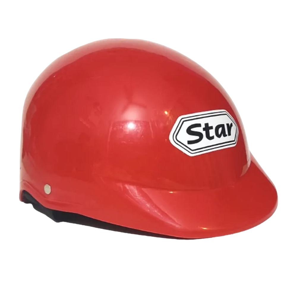 STAR Open Face Cap Helmet - Red