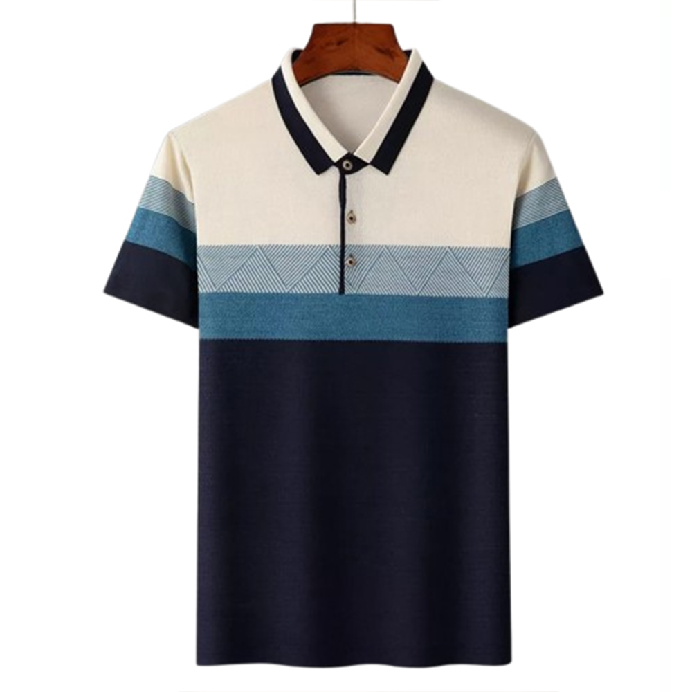 PP Jersey Half Sleeve Polo For Men - Multicolor - PT-D19