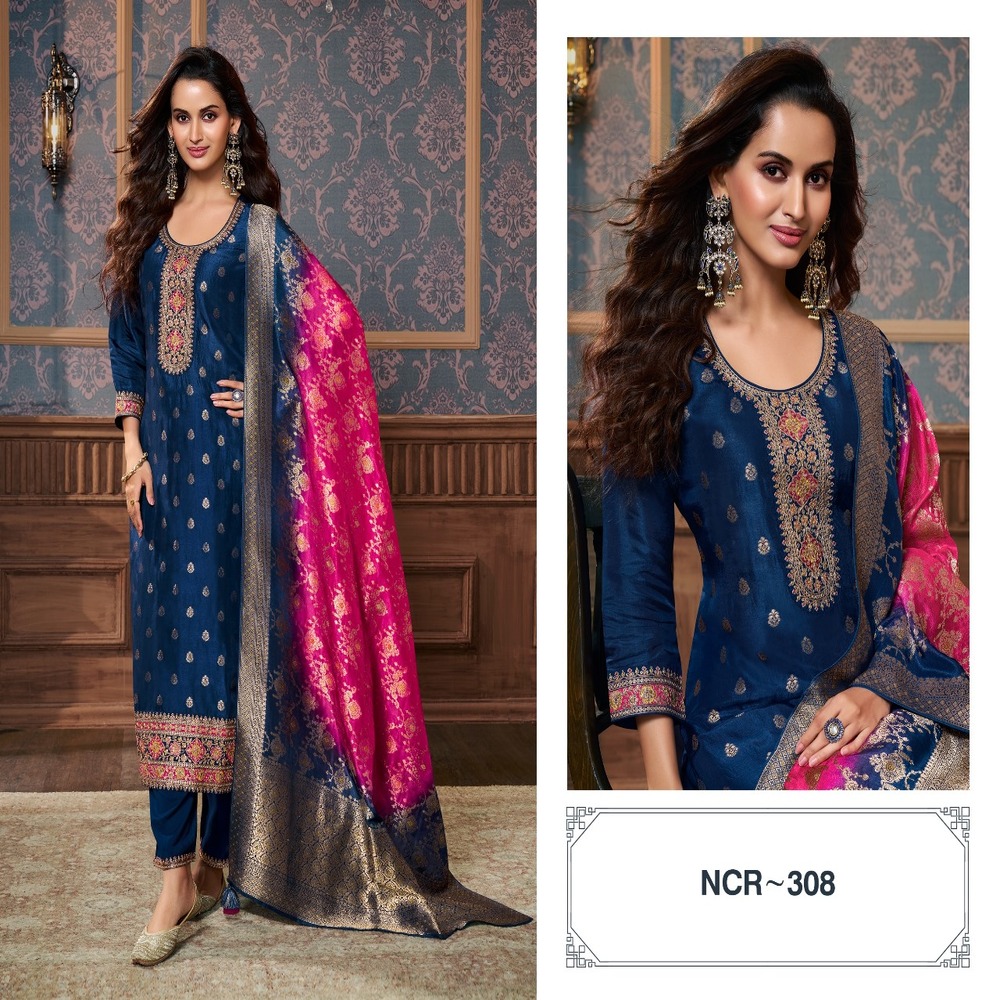GAJJI Silk Suit Set - NCR 308
