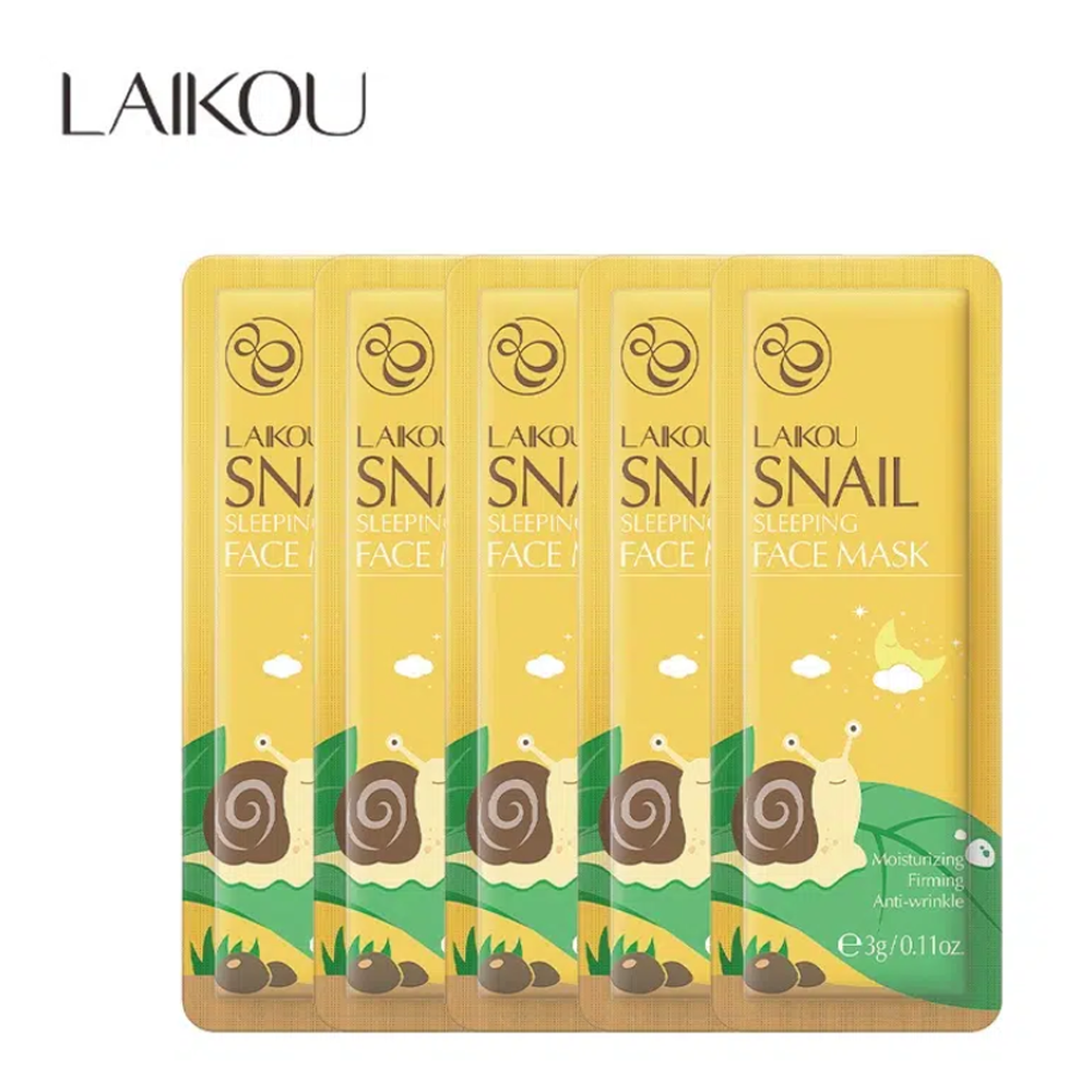 Laikou Snail Sleeping Mask - 3gm x 5pcs - LB132