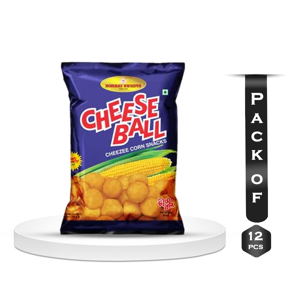 Pack Of 12 Pcs Bombay Sweets Cheese Ball Chips