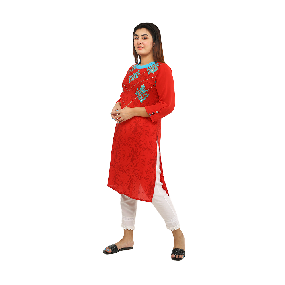 Volantes Cotton 1piece Kameez For Women - LT0112 MSJ2460422