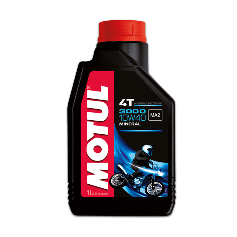 Motul 3000 4T Plus 10W40 Motorcycle Engine Oil - 1L