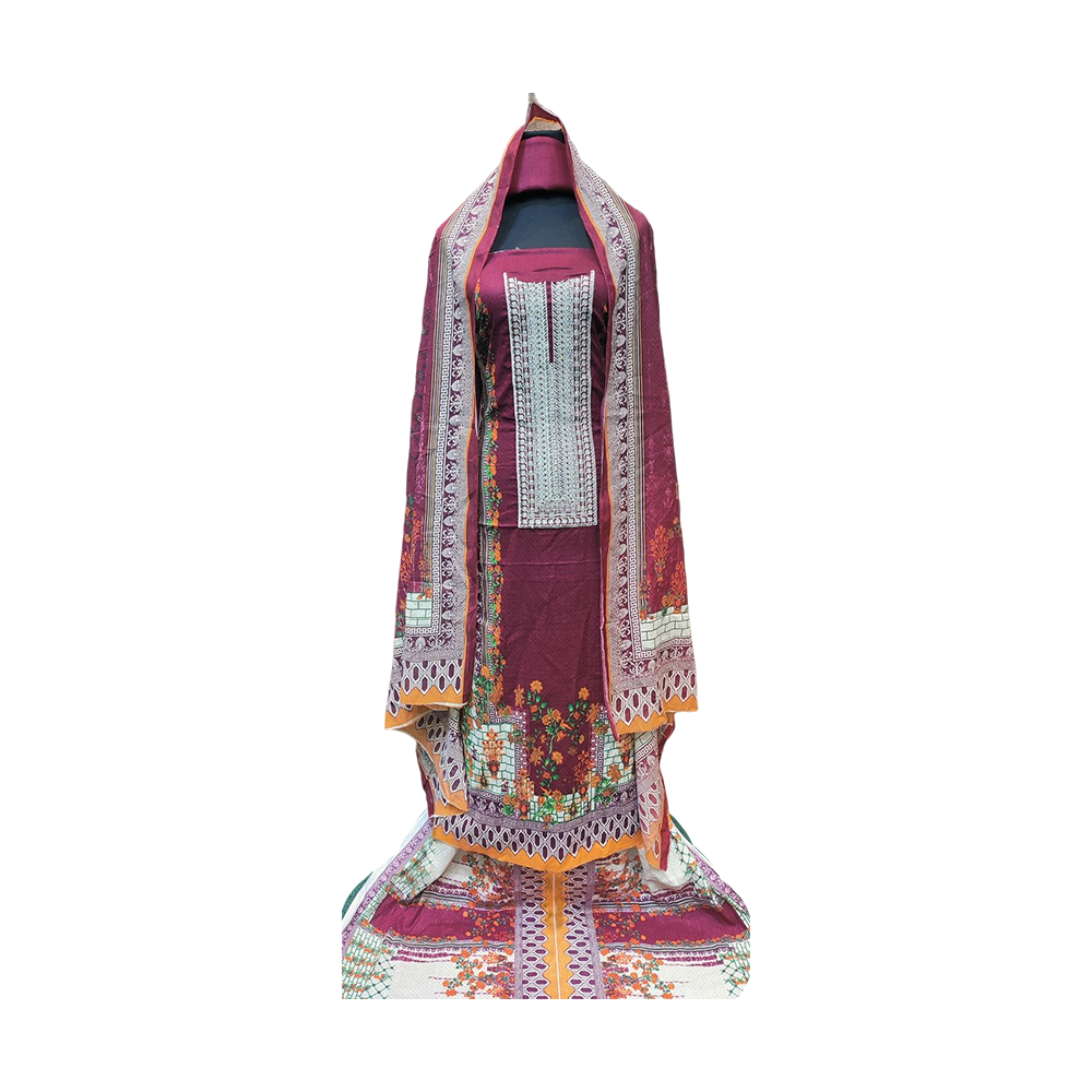 Proud PL00011 Unstiched Cotton Digital Print Lawn Salwar Kameez For Women