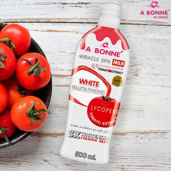Bonne Miracle Spa Milk UV 3x Whitening Lotion Tomato Extract - 500ml