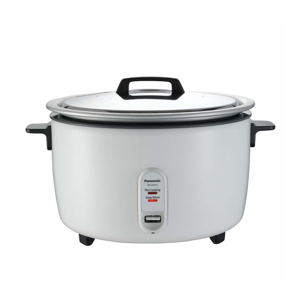 Panasonic SR-GA721 Commercial Rice Cooker - 7.2L  - White and Silver