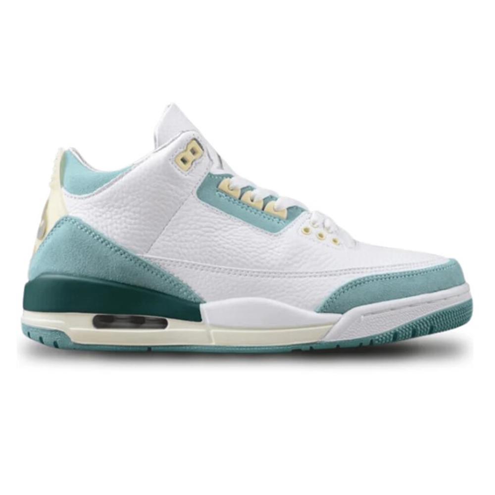 Jordan 3 Retro mint OEM Grade Sneakers for Men - White and Blue