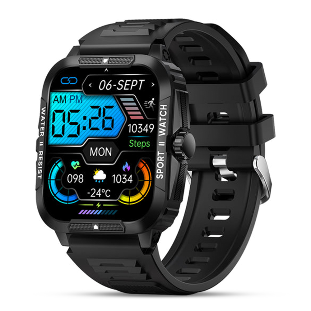 COLMI P76 Bluetooth Smart Watch - Black 