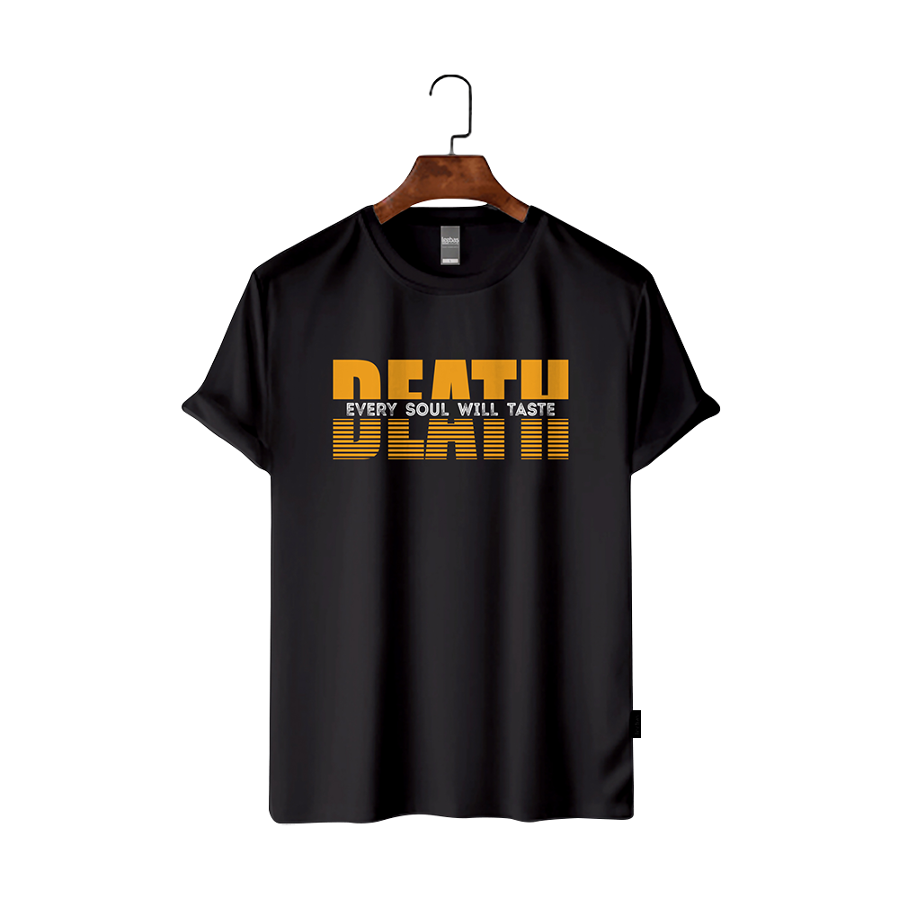 Maxan Cotton Half Sleeve T-Shirt For Men - Death2